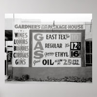 Liquor & Benzin, 1939. Vintages Foto