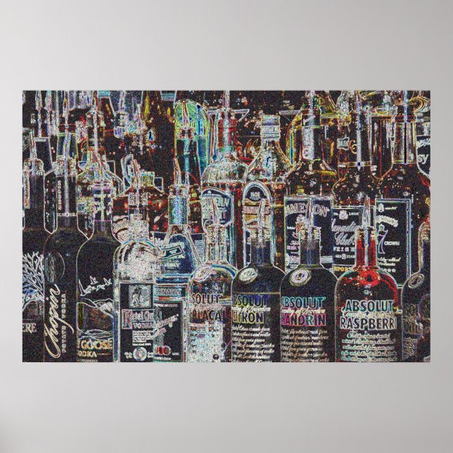 Liquor Bottles Poster (Vorne)
