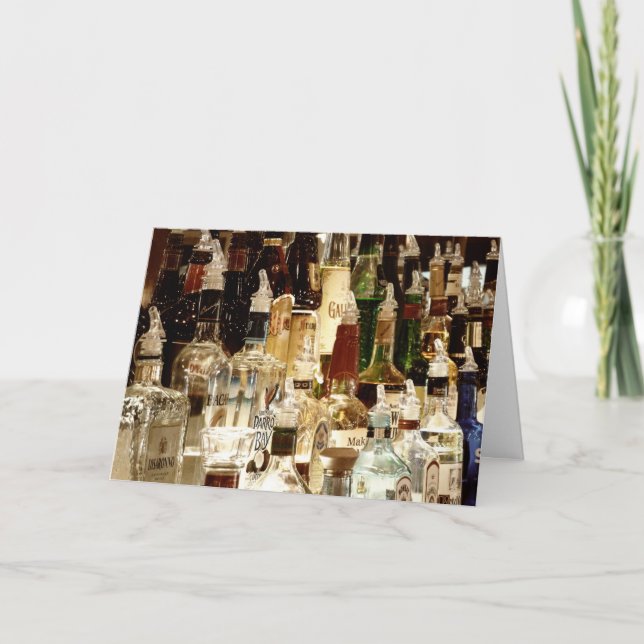Liquor Grußkarte Karte (Vorderseite)