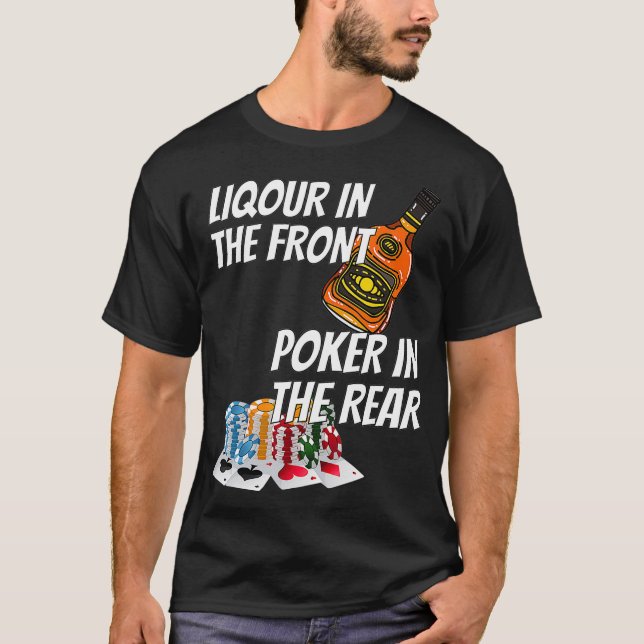 Liquor im vorderen Poker hinter _3  T-Shirt (Vorderseite)