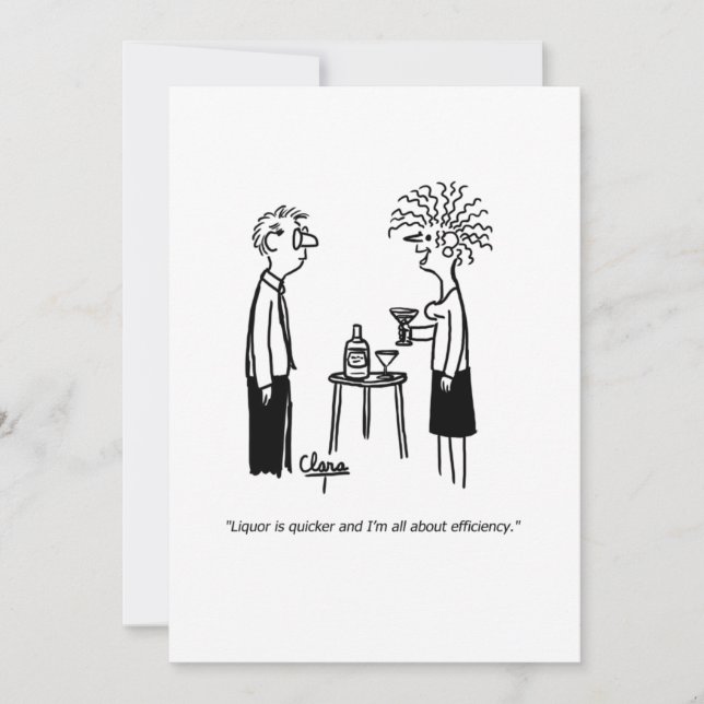 Liquor ist schneller Neujahrstag Einladung (Vorderseite)