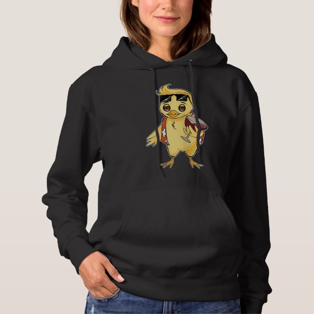 Liquor Wein Wein Trinken Huhn Hoodie (Vorderseite)