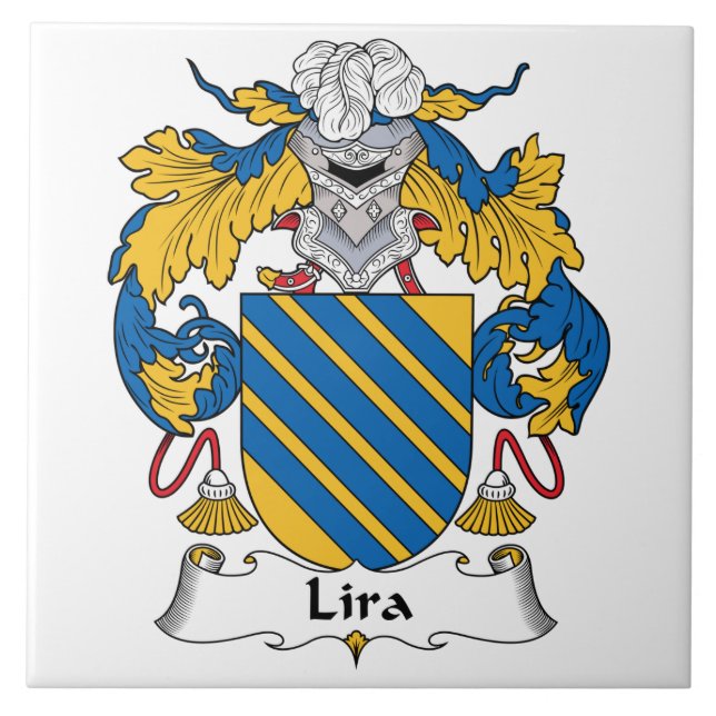 Lira-Familienwappen Fliese (Vorderseite)