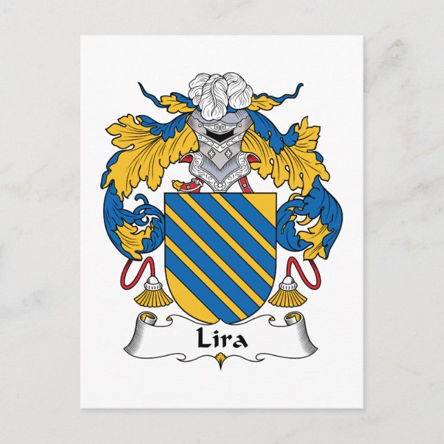 Lira Familienwappen Postkarte (Vorderseite)