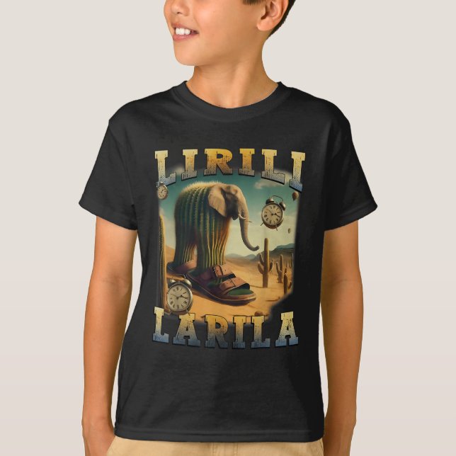 Lirili Larila Funny Italian Brainrot Meme T-Shirt (Vorderseite)