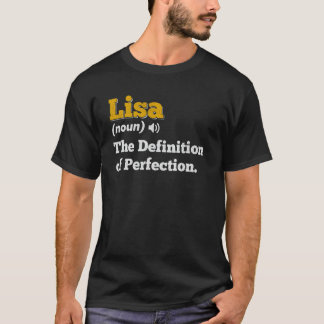 Lisa Gift Name Personalisiert Geburtsname Definiti T-Shirt