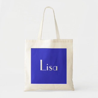 Lisa in blau und weiß III Tragetasche