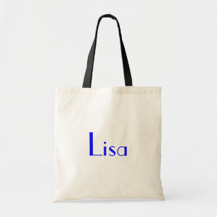 Lisa in Schwarz und Weiß Tragetasche