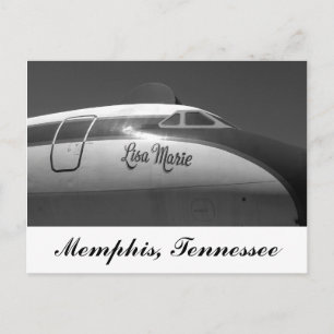 Lisa Marie Airplane Memphis Tennessee Postkarte