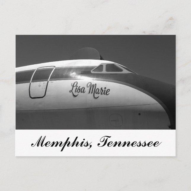 Lisa Marie Airplane Memphis Tennessee Postkarte (Vorderseite)