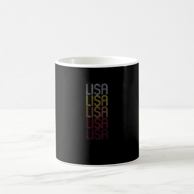 Lisa Name Geschenk Personalisiert Vorname Kaffeetasse (Mittel)