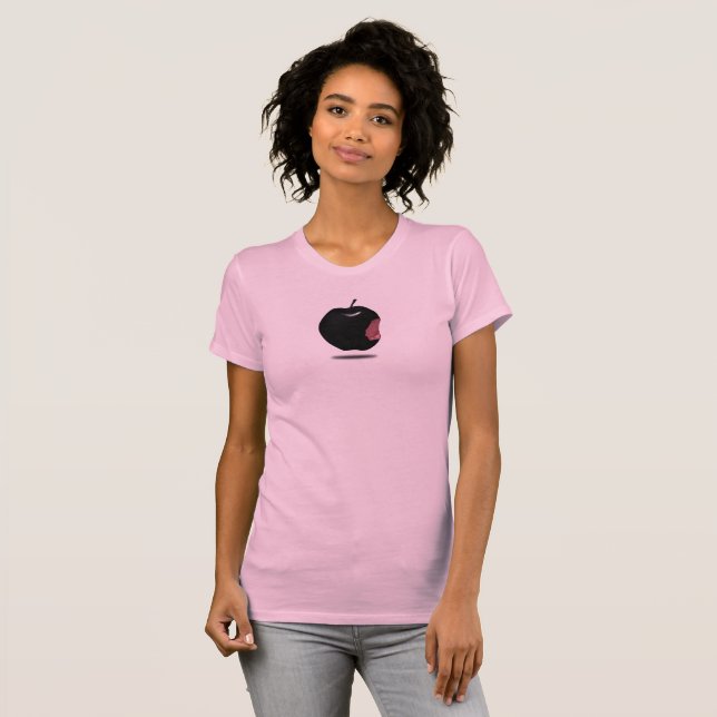 Lisas rosa Venom Bitten Apple T-Shirt (Vorne ganz)