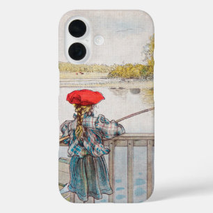 Lisbet Fischen von Carl Larsson, Vintage Fine Art iPhone 16 Hülle