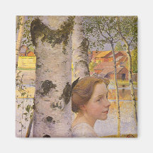 Lisbeth in der Birch Grove (Schönes junges Mädchen
