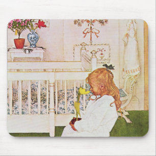 Lisbeth mit einer gelben Tulpe Mousepad