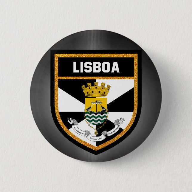 Lisboa-Flagge Button (Vorderseite)