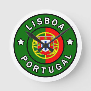 Lisboa Portugal Runde Wanduhr