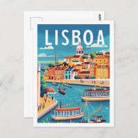 Lisboa Portugal Vintag Berühmter Reiseort