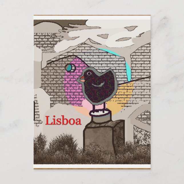 Lisboa Postkarte (Vorderseite)