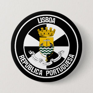 Lisboa Round Emblem Button