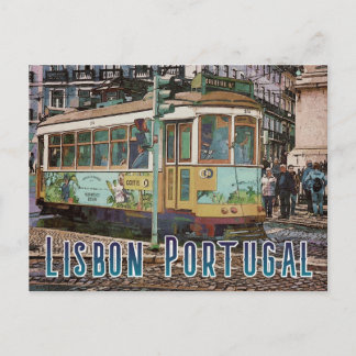 Lisbon Portugal Travel Postcard Postkarte