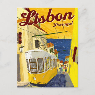 Lisbon Portugal   Vintage Travel postcard Postkarte