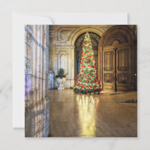 Lisbon-Tür-Weihnachtskarte von Sidewalk Safari Feiertagskarte