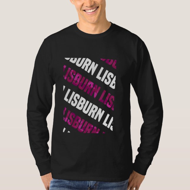 Lisburn Camouflage Pattern Pink Camouflage T-Shirt (Vorderseite)