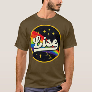 Lise Regenbogen im Weltraum im Vintage-Stil T-Shirt