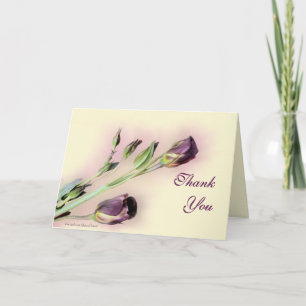 Lisianthus danke leere Karte — anpassen