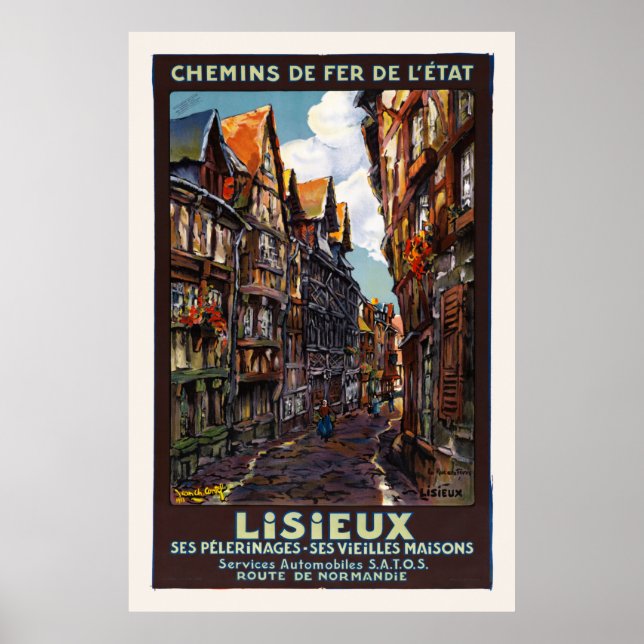 Lisieux France Vintage Poster 1930 (Vorne)
