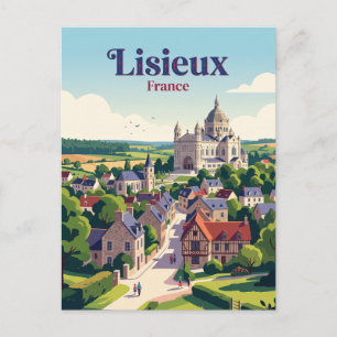 Lisieux, Normandie, Frankreich Postkarte