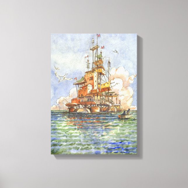 L'Isola Galleggiante Leinwanddruck (Vorderseite)