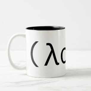 Lisp-Liebe-Tasse Zweifarbige Tasse