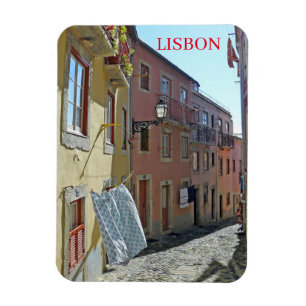 Lissabon Alfama Street Kühlschrankmagnet Magnet