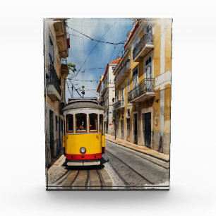 Lissabon Aquarellkunst Fotoblock