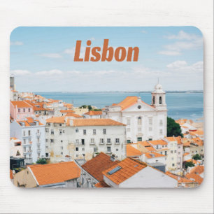Lissabon Atlantische Strände Rote Dächer Mousepad