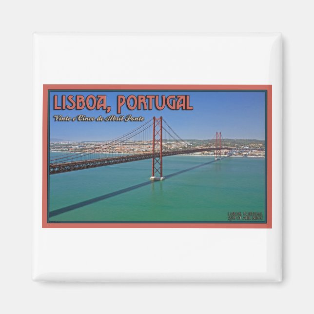 Lissabon - Brücke 25. April Magnet (Vorne)