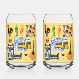 Lissabon City Symbole Dosenglas