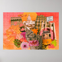 Lissabon Collage Print, Value Poster Paper (Matte)