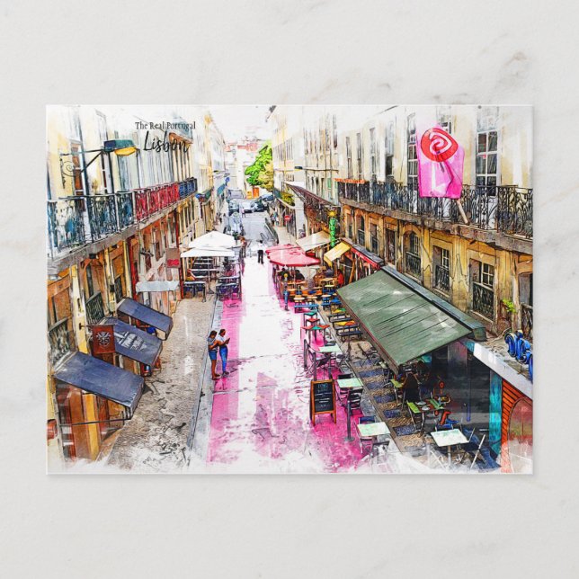 Lissabon - Das wahre Portugal Postkarte (Vorderseite)