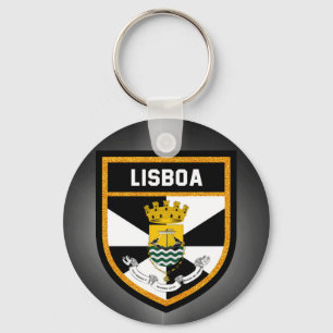 Lissabon-Flagge Schlüsselanhänger