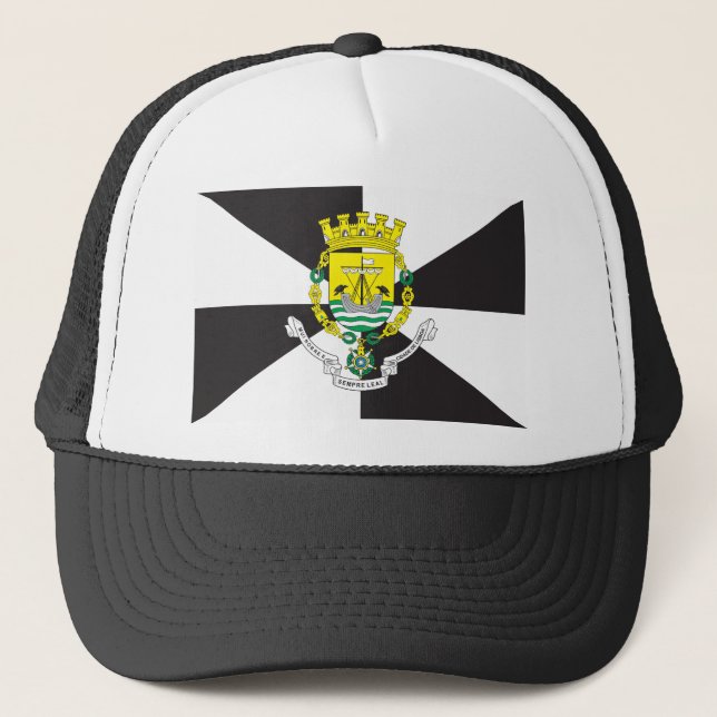 Lissabon-Flagge Truckerkappe (Vorderseite)