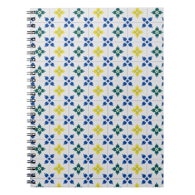 Lissabon hübsche Fliesen oder Azulejo-Muster Notizblock (Vorderseite)