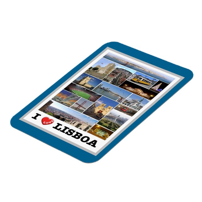 Lissabon - I Liebe - Portugal - Magnet (Linke Seite)