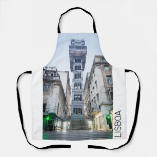 Lissabon in Portugal mit Retro-Aufzug-Souvenir Schürze