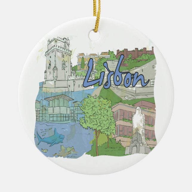 Lissabon Keramikornament (Vorne)