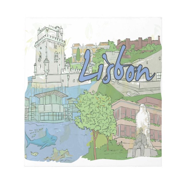 Lissabon Notizblock (Vorderseite)