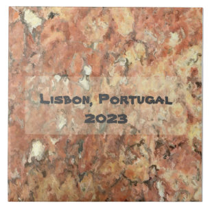 Lissabon Orange Brown Abstrakt Fliese
