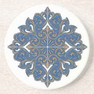 Lissabon Portugal Azulejos Tile Design Getränkeuntersetzer